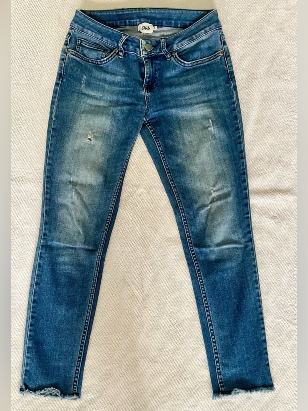 Beymen Club Comfort Women’s Distressed Blue Skinny Jeans - Medium Wash - Size 26